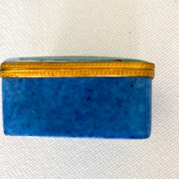 ⛳️⛳️ Hand painted French Limoges China PGA Championship Golf Jewelry Trinket Box - Picture 8 of 10